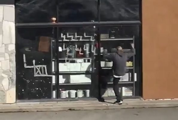 Watch This Guy Try (And Fail) To Break Into A Store In The Middle Of The Day In Anchorage.