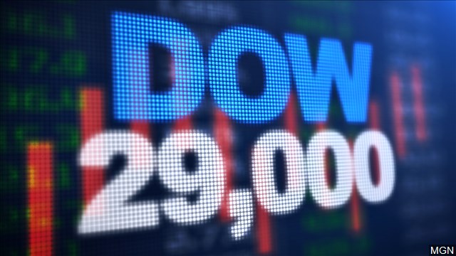 Dow Closes Above 29,000 For First Time
