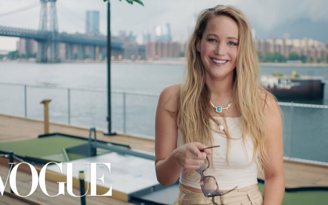 Jennifer Lawrence Plays Putt Putt On A Rooftop Answering Questions